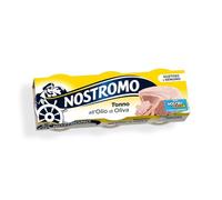 Nostromo - Tonno all'olio di oliva, 3 lattine da 70gr. Fonte di proteine, senza conservanti