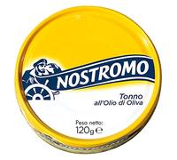 Nostromo - Tonno all'olio di oliva in filetti lavorati a mano, 1 lattina da 120gr. Qualità Premium.