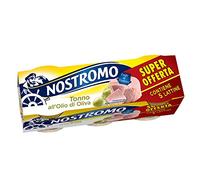 Nostromo - Tonno all'olio di oliva, 5 lattine da 70gr. Formato multipack. Fonte di proteine, senza conservanti.