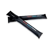 Nosxxus Riempitivo per seggiolino auto, 2 pezzi, in pelle PU, per interni, per la maggior parte dei modelli di auto (nero)