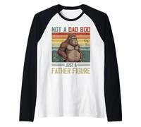 Not a Dad Bod Just a Father Figura Retro Bigfoot Vintage Maglia con Maniche Raglan