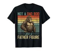 Not a Dad Bod Just a Father Figura Retro Gorilla Vintage Maglietta