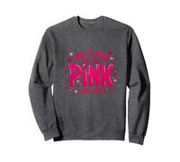 Not A Girl, Just Like Pink - Dichiarazione di Potere per Ragazzi Felpa, Unisex per Adulti, Grigio Scuro, M