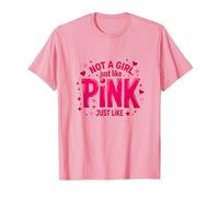 Not A Girl, Just Like Pink - Dichiarazione di Potere per Ragazzi Maglietta, Uomo, Rosa, XL