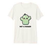Not A Hugger Funny Cactus Kawaii Love Cactus Maglietta Premium