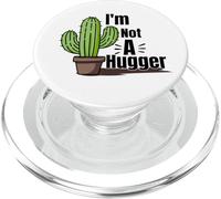 Not a Hugger, simpatico cactus, regalo divertente, per adulti, uomini, donne, bambini PopSockets PopGrip per MagSafe