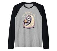 Not A Morning Mammal Sloth Bear Lazy Sloths Maglia con Maniche Raglan