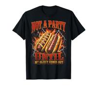 Not A Party Until My Glizzy Comes out Hot Dog Meme Y2K Maglietta