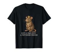 Not A Pest Noble Rat Crown Pint Sized Genius Owners Opera d'arte Maglietta