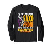 Not Addicted To My Saxophonist Funny Sax Maglia a Manica