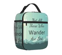 Not All Those Who Wander Are Lost1 - Borsa termica per il pranzo per donne e uomini, a prova di perdite, per donne e uomini, borsa per il pranzo per lavoro, scuola, picnic, viaggi