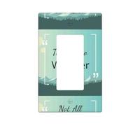Not All Those Who Wander Are Lost1 - Placche da parete a 1 banda, medie dimensioni 12,7 x 7,6 cm, copertura decorativa per interruttore della luce, in policarbonato termoplastico