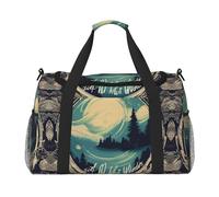 Not All Who Wander Are Lost 1 stampa Bagaglio a mano per donne uomini Borsa a tracolla Weekender per Yoga Viaggi Must Haves, nero, Taglia unica