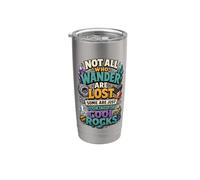 Not All Who Wander Are Lost Some Are Looking For Cool Rocks Bicchiere termico in acciaio inox doppia parete