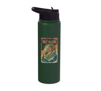 Not Alone Lion Coraggio Forza Retro Castle Stainless Steel Insulated Water Bottle
