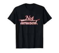Not Amused. Grumpy Mood Funny Slogan Vintage Varsity Maglietta