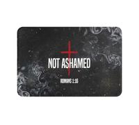 Not Ashamed Romans 1:16 Christianty Zerbino Ingresso Trappola Sporco Tappeto Entrata Assorbente Tappeti Da Bagno Per Esterno Corridoio Vasca 40X60Cm