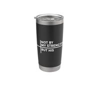 Not By My Strenght But His Bicchiere termico in acciaio inox doppia parete