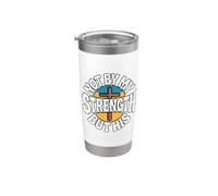 Not By My Strength But His Bicchiere termico in acciaio inox doppia parete