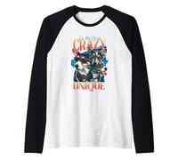 Not Crazy Just Unique - Occhiali da Sole per Cani Maglia con Maniche Raglan