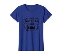 Not Dead Just Emo Elder, Musica Gotica, Nostalgia Maglietta, Donna, Blu Reale, M