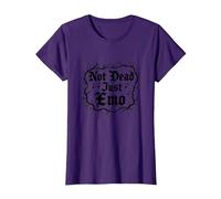 Not Dead Just Emo Elder, Musica Gotica, Nostalgia Maglietta, Donna, Viola, M