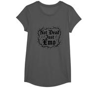 Not Dead Just Emo Elder, Musica Gotica, Nostalgia Maglietta, Ragazze, Asfalto, M