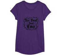 Not Dead Just Emo Elder, Musica Gotica, Nostalgia Maglietta, Ragazze, Viola, M