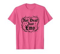 Not Dead Just Emo Elder, Musica Gotica, Nostalgia Maglietta, Uomo, Rosa mélange, M