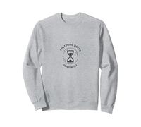 Not Dead Yet - Clessidra indefinitamente posticipa della Morte Felpa, Unisex per Adulti, Grigio Melange, XL