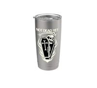 Not Dead Yet Tatuaggio Tradizionale Flash Tatuaggio Tradizionale Bicchiere termico in acciaio inox doppia parete