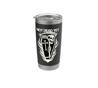 Not Dead Yet Tatuaggio Tradizionale Flash Tatuaggio Tradizionale Bicchiere termico in acciaio inox doppia parete