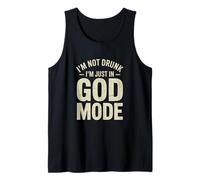 Not Drunk God Mode divertente bere umorismo Canotta