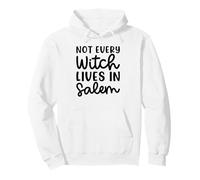 Not Every Witch Lives in Salem Halloween Spettrale Carino Divertente Felpa con Cappuccio
