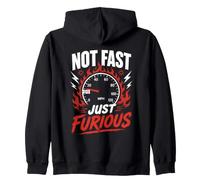 Not Fast Just Furious Tachimetro Design Felpa con Cappuccio