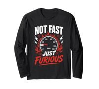 Not Fast Just Furious Tachimetro Design Maglia a Manica