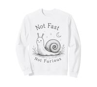 Not Fast Not Furious Funny Snail Felpa