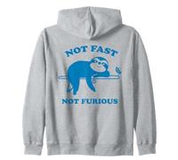 Not Fast Not Furious Sloth Felpa con Cappuccio