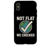 Not Flat We Checked - Divertente Astronomia del globo terrestre piatto Custodia per iPhone X/XS