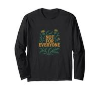 Not for Everyone, cardo floreale, stile vintage Maglia a Manica