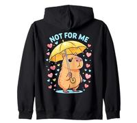 Not for Me Grouchy Capybara Anti-Valentine per Single Felpa con Cappuccio