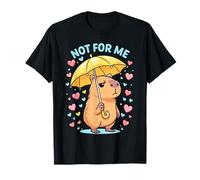 Not for Me Grouchy Capybara Anti-Valentine per Single Maglietta