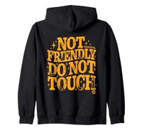 Not Friendly Touch Me Sticker Felpa con Cappuccio