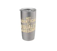 Not Identical But Equally Awesome Fratelli gemelli Bicchiere termico in acciaio inox doppia parete