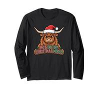 Not in The Christmas Moo-d Mucca Highland Maglia a Manica
