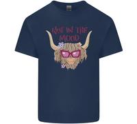 Not IN The Mood Divertente Highland Mucca T-Shirt Ragazzi Ragazze