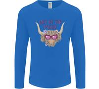 Not IN The Mood Divertente Highland Mucca Uomo Maniche