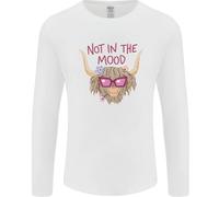 Not IN The Mood Divertente Highland Mucca Uomo Maniche