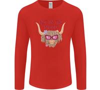 Not IN The Mood Divertente Highland Mucca Uomo Maniche