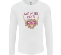 Not IN The Mood Divertente Highland Mucca Uomo Maniche